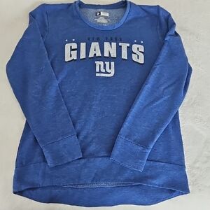 New York Giants Blue Long Sleeve Sweat Shirt